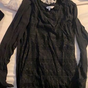 Lace front long sleeved shirt